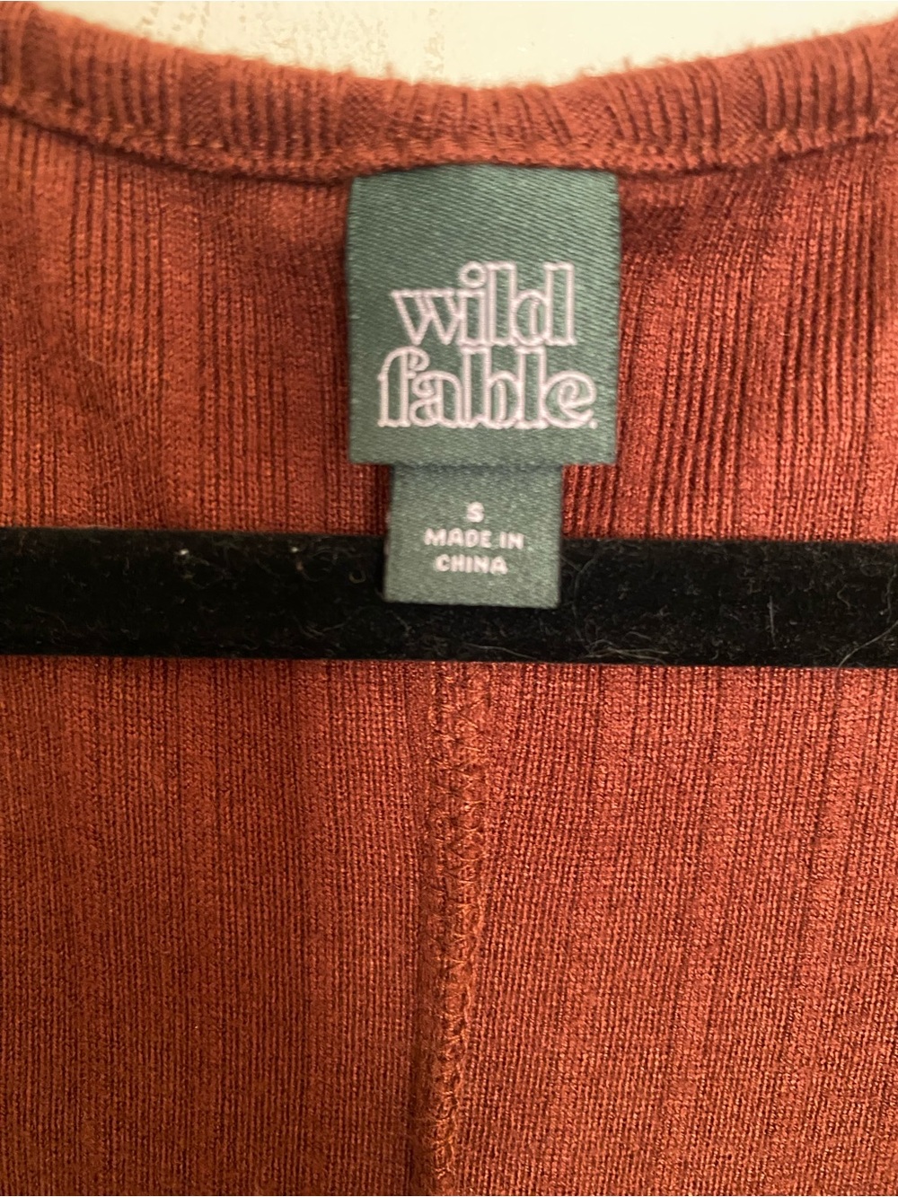 wild fable Rust Ribbed Sweater Dress